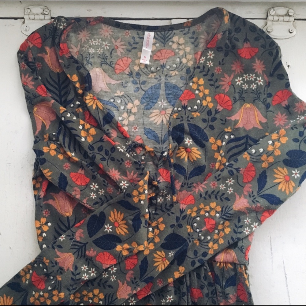 🍂 Fall Floral Midi Dress 🍂